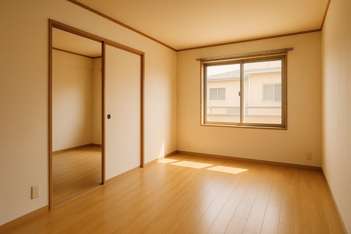 内装を一新した賃貸マンションの洋室